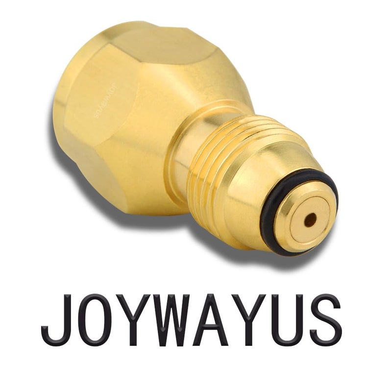 Joywayus 1LB Propane Tank Refill Adapter - Solid Brass Universal Mini Fill Adapter for Disposable Small Bottle - Image 2